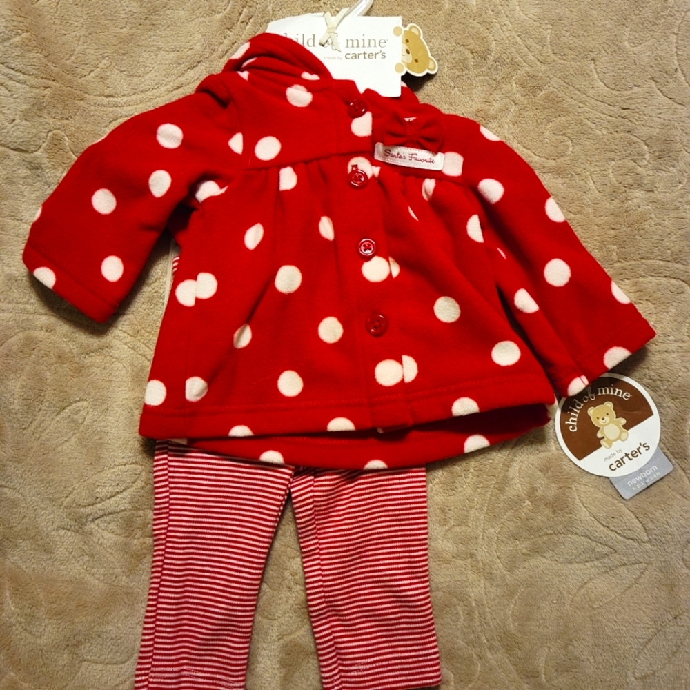 NWT Carter's infant girl Christmas outfit